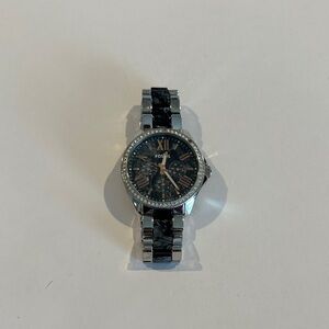 Fossil Men's Watch with Black and Silver Accents